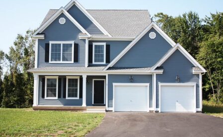 Samuel's Crossing of Plainville, By Carrier Homes, New Home Builder in CT,Mastic English wedgewood siding